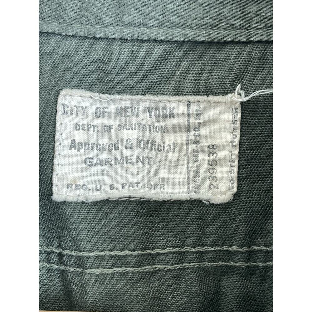Vtg DSNY Department Of Sanitation Uniform Vest Cutoff Shirt New York City - Picture 3 of 12